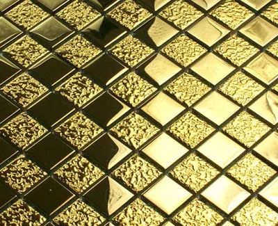 Produktbild von Goldglasmosaik, Mosaikfliesen, Hochglanz-Kristallfliesen „GOLD“