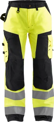 Produktbild von BLAKLÄDER® Damen Warnschutzhose 7155 gelb, schwarz Größe 36