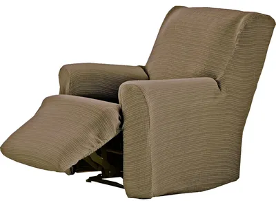 Immagine prodotto di Rivestimento elastico per sedia, in tessuto jacquard, color taupe, monopezzo, traspirante e