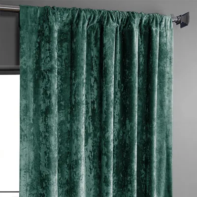 Immagine prodotto di Tenda in velluto con passanti 140x260 cm - Tende decorative in velluto Set da 2 Tende per soggiorno e camera da letto Tenda oscurante Termica - Verde