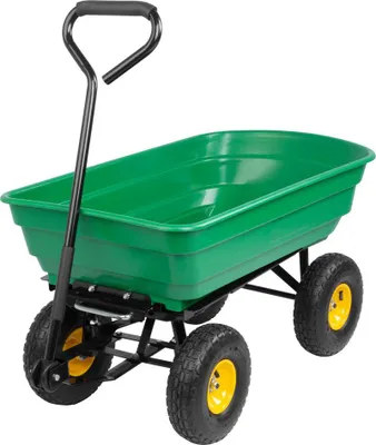 Obrázek produktu pro Greenlawn Transporter vozík, zahradní vozík, nosnost 250 kg, 75 litrů, 930x505x510/895 mm, sklápěcí