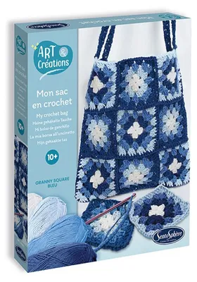 Immagine prodotto di Sentosphere Arte creazioni - mia borsa blu all'uncinetto