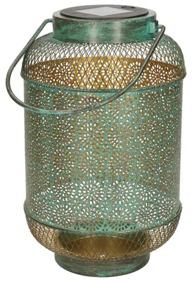 Produktbild von Annas Kollektion Solarlaterne - turkis - Metall - 16 x 26 cm