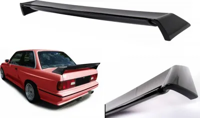 Produktbild von Dachspoiler Kofferraum Heckspoiler Flügel Spoiler für BMW 3er E30 1982–1992 2 4-Türer Schwarz.