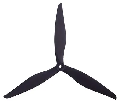 Produktbild von Gemfan 1070-3 10 Zoll 3-Blatt Propeller Schwarz (1CW+1CCW)