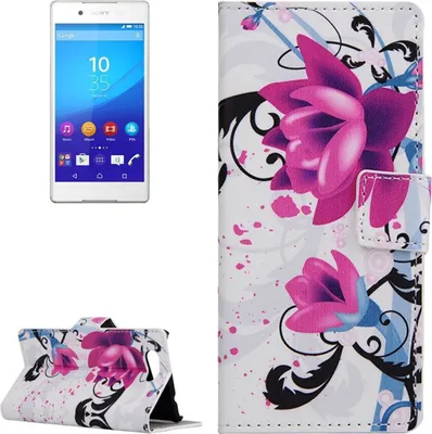 Produktbild von Handyhülle Tasche für Handy Sony Xperia Z4 Compact Lotusblume