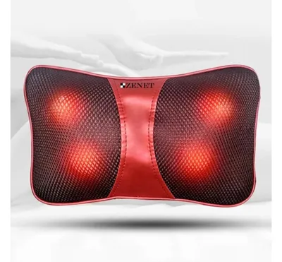 Obrázek produktu pro Shiatsu masážní polštář Zenet Zet-726 masážní přístroj na krk masáž pro ramena záda s 3d masážními hlavicemi