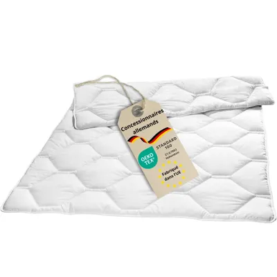 Image de Couette d'hiver chaude, 155 x 220 cm, 100% microfibre, matelassée, lavable, adaptée aux personnes allergiques, sleepling Comfort 100