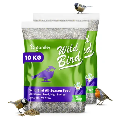 Obrázek produktu pro Krmivo pro zahradní ptáky – 10 kg - vysoce energetické, bez nepořádku, bez klíčení - Organifer