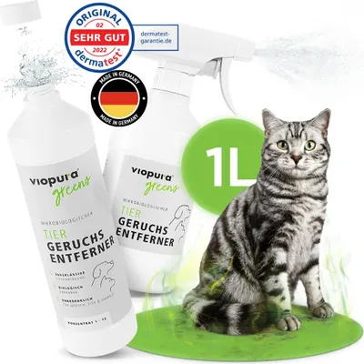 Produktbild von viopura Tiergeruchsentferner 1 Liter Konzentrat + Mischflasche