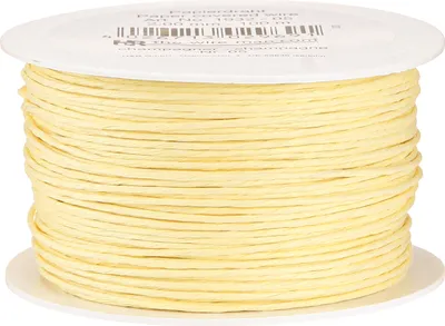 Produktbild von Papierkordel Draht umwickelt Ø2mm 100m Champagner Hochzeit Deko Floristik