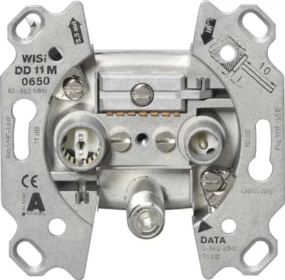 Produktbild von WISI Multimedia-Durchgangsdose DD11M0650 5-1006MHz 4/10dB