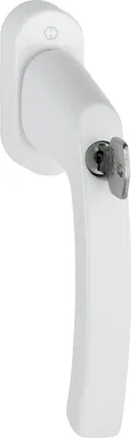 Produktbild von HOPPE Fenstergriff LIÈGE - Secu100 - Druckknopf-Schließzylinder, 7x40, weiß
