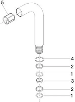 Produktbild von Dornbracht 90282218600-06 Rohr Ersatzteile