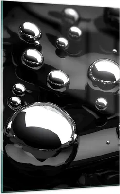 Produktbild von Bilder auf glas - Einteilig - Chrom Metall Reflexion - 70x100cm - Glasbilder - Wandbilder - Bilder - zum Aufhängen bereit - Wanddekoration aus Glas - Glas Bilder - Wandbild auf Glas - GPA70x100-2525