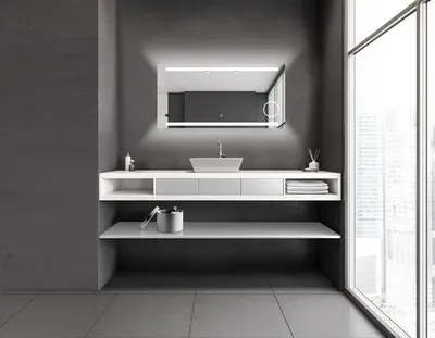 Immagine prodotto di TALOS King specchio da bagno con illuminazione - LED specchio da bagno 120x60 cm specchio da parete specchio vanità