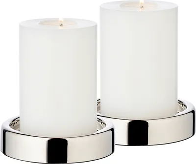 Produktbild von EDZARD Kerzenständer Sanremo 2er Set Ø 10 cm