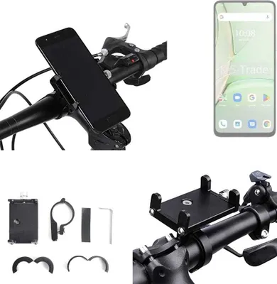 Produktbild von K-S-Trade Handyhalterung für das Fahrrad kompatibel mit UMIDIGI G9T Halter Lenkstange Fahrradhalterung Motorrad Bike Mount Befestigung Smartphone