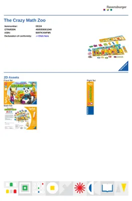 Produktbild von Der verrückte Rechen-Zoo Ravensburger 00104