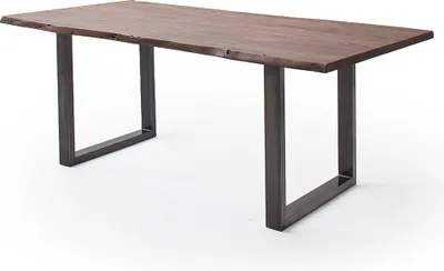 Produktbild von Baumkantentisch >Calabria< in Akazie walnuss / antik - 200x77,5x100 (BxHxT)