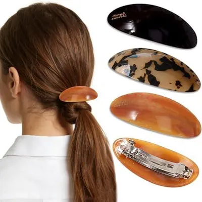 Produktbild von 3 Haarspangen im Vintage-Stil aus Schildpatt für Frauen und Mädchen