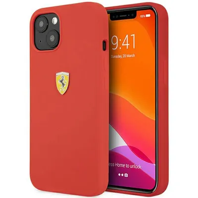 Image de Ferrari Fessihcp13Mre Iphone 13 / 14 /15 6,1 Czerwony/Red Hardcase Silicone