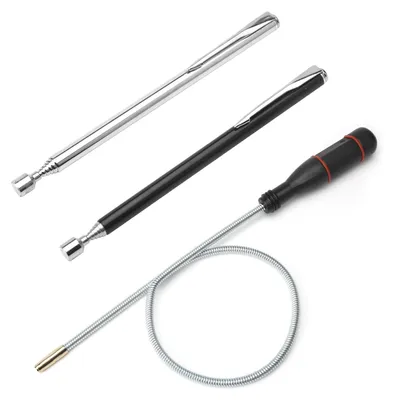 Teleskop-Stabmagnete, 3er-Set, ausziehbar, 60 cm, 1,5–5 kg Zugkraft