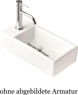 Produktbild von MINI Hängewaschbecken 20,5 x 40,5, Hahnloch links
