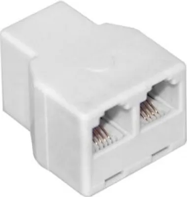 Produktbild von Goobay RJ-11 Adapter, RJ-11, 2x RJ-11, Weiß