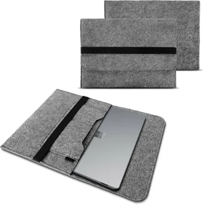 Produktbild von Schutzhülle für Microsoft Surface Book 2 Tasche Hülle Filz Sleeve 13,5 Zoll CaseFarben:Grau