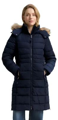 Produktbild von TOM TAILOR Damen 1047533 Puffer-Mantel Mit Abnehmbarer Kapuze, 10668 - Sky Capta
