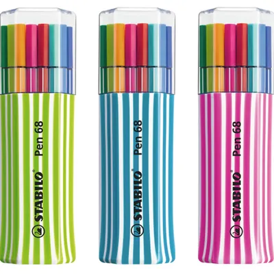 Produktbild von STABILO Premium-Filzstift - Pen 68 - 15er Single-Pack - mit 15 verschiedenen Farben