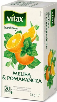 Obrázek produktu pro Herbata ziołowa melisa pomarańcza Vitax Insp 20 torebek