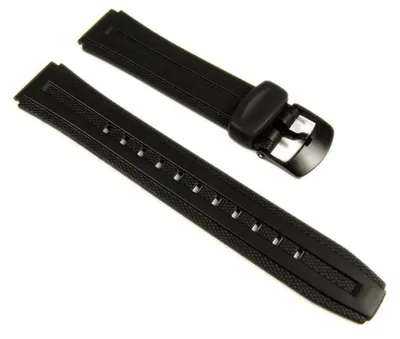 Produktbild von Casio Collection Uhrenarmband 18mm | Resin schwarz W-211 W-211-1AVES