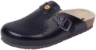 Produktbild von Weeger-ESD Antistatik Clog schwarz perf. Gr. 38, Glattleder,  Germany