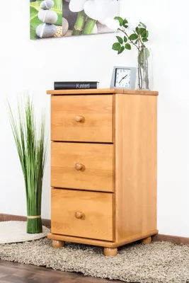 Produktbild von Kommode Kiefer massiv Vollholz Erlefarben Junco 150 –  78 x 40 x 42 cm (H x B x T)