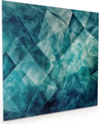 Produktbild von Küchenrückwand Spritzschutz Glas mit Motiv Abstrakte Geometrie 40 x 40 cm