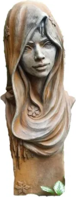 Produktbild von Schöne Figur Winter Romantik mit Rosteffekt perfekt für den Garten die Terrasse oder den Vorgarten ist Frostfest Witterungsbeständig und Neu 74cm H, V-116032R