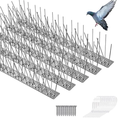 Image de Piquets anti-oiseaux - avec vis et attaches de câble - 8,3 mètres