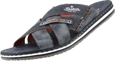 Produktbild von Rieker Herren Pantoletten 30351-40, 30351-42, 30351-43, 30351-44, 30351-47 RIE-21599 ozean/navy 40 [Schuhe Mann]