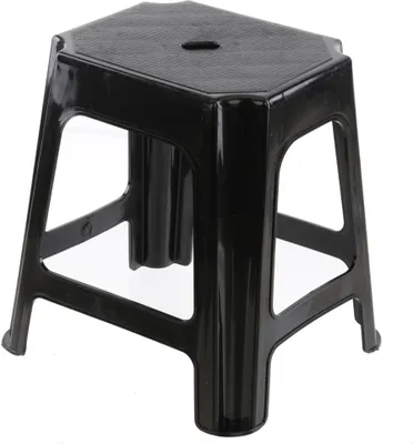Produktbild von Tritthocker Tragbarer Campinghocker H 42,5 cm LxB 33,5 x41 cm Graphit Haus Garten Reise Urlaub, Max 110 kg 243 Lbs Sitzhocker Sitzfläche Plastik Fußstütze Plastikhocker Belastbar Licht Stabil