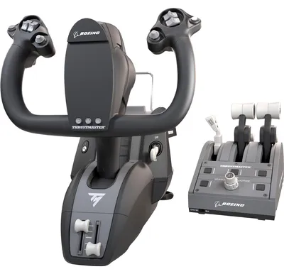 Immagine prodotto di Thrustmaster TCA Yoke Pack Boeing Edition, tromba di controllo e quadrante della leva di spinta, Xbox e PC