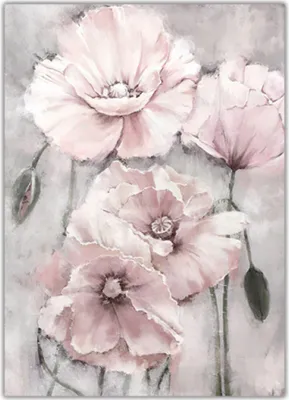 Produktbild von TPFLiving Kunstdruck LW-35 (OHNE RAHMEN) Poster - Leinwand - Wandbild - Hochauflösender Giclée-Druck, langlebig und hochwertig - Rosa Blumen - 3 Motive in 17 Größen zur Auswahl -  - Größe: 21x30cm