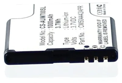 Produktbild von Akku für amplicomms PowerTel M7000 Li-Ion 3,7 Volt 1000 mAh schwarz.