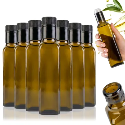 Zdjęcie produktu dla 20 szt. Szklane butelki na oliwę, ocet, olej - Butelka MARASCA Guala 250 ml