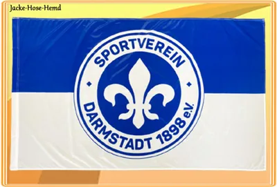 Produktbild von SV Darmstadt 1898 Stockfahne Fahne Hissfahne Flagge Hissflagge Gr. 150x90cm