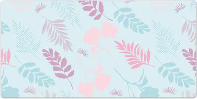 Produktbild von Laptop Schreibtischmatte - 120x60 cm - Mauspad - Tischunterlage - Pastellvegetation