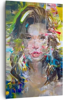 Produktbild von Bild auf Leinwand - Leinwandbild - Einteilig - frau modern - 80x120cm - Wand Bild - Wanddeko - Wandbilder - Leinwanddruck - Kunstdruck - Wanddekoration - Leinwand bilder - Wandbild - PA80x120-3473