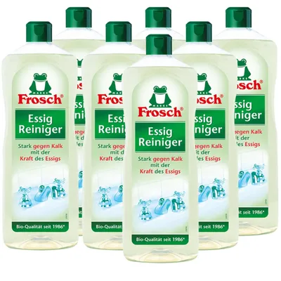 Produktbild von 7x Frosch Essig Reiniger 1 Liter - Stark gegen Kalk