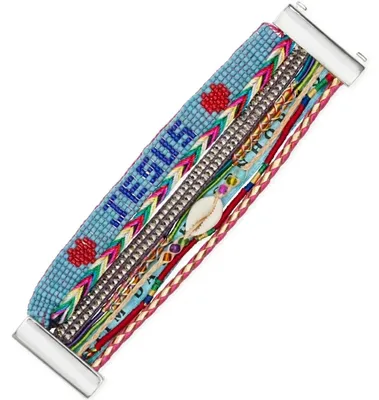 Produktbild von Stylisches Multicolor Armband JC-40505 im Boho-Stil für Uni KP40505